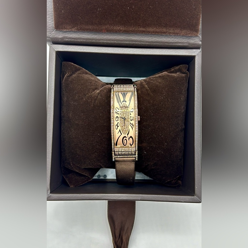 LeVian Womens Deco Estate Series Chocolate Diamond 20mm Watch